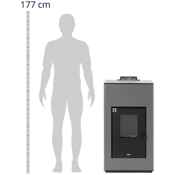 Vesipellettitakka - 20 kW - 380 m³ / 25 litralle vettä Pellettilämmitys Pellettitakka