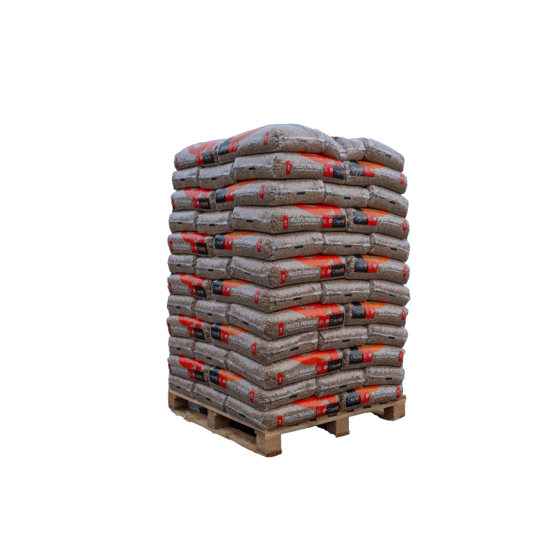 Crépito-puupelletit (72 säkin lava - 1080 kg)
